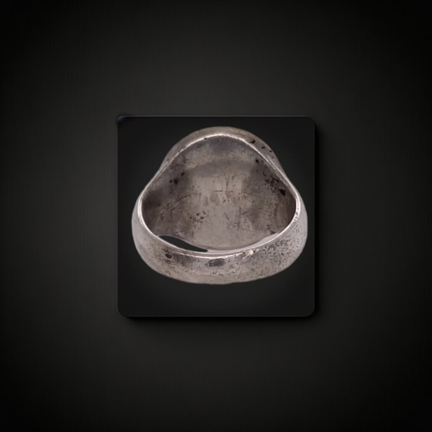 Rare, Late 18th Century Antique Silver Merchant's Ring