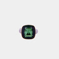 Tourmaline and Diamond-Encrusted Ring in 18ct Yellow and White Gold
