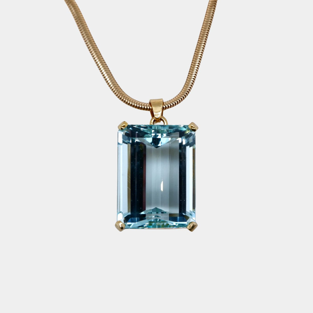 Large Aquamarine Pendant