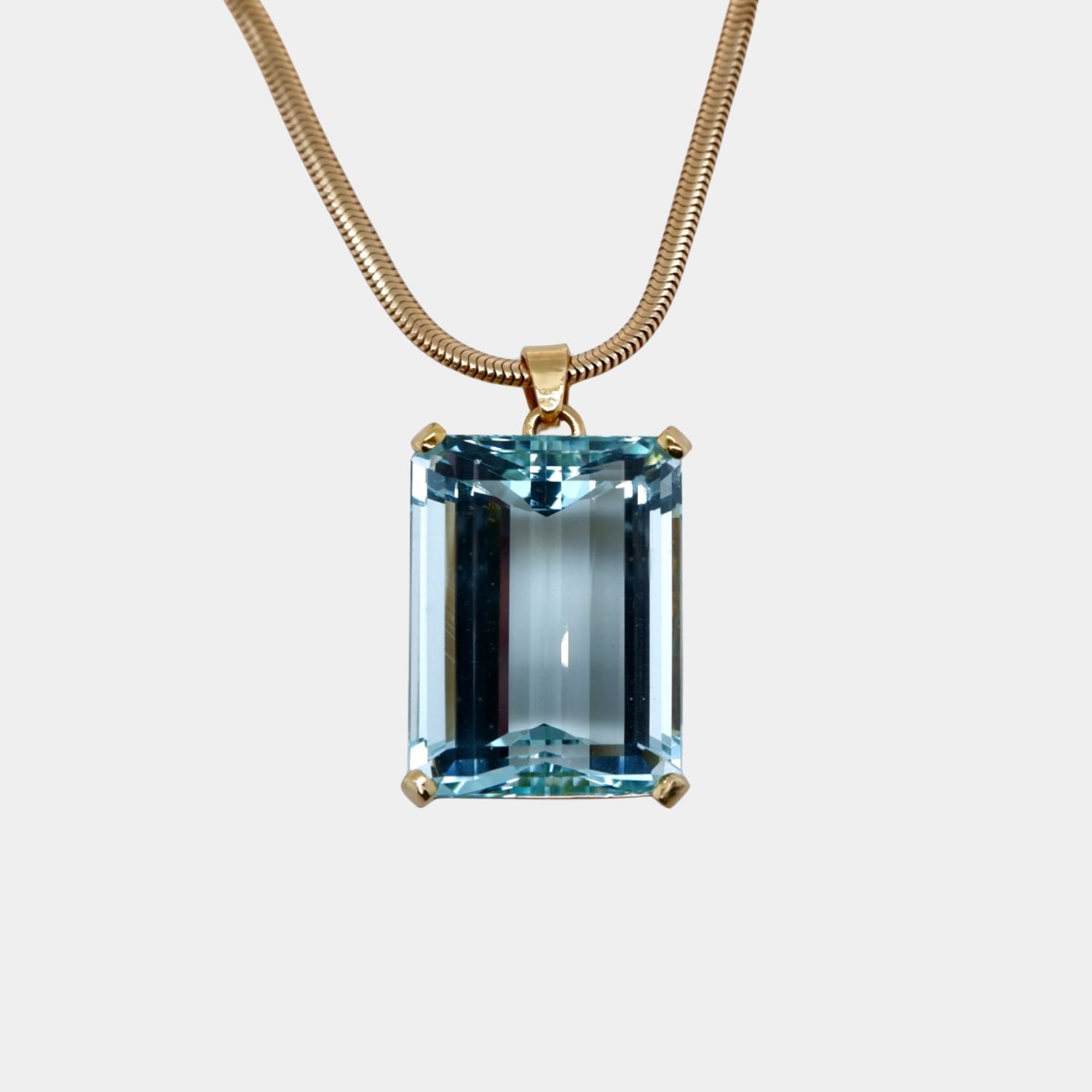 Large Aquamarine Pendant