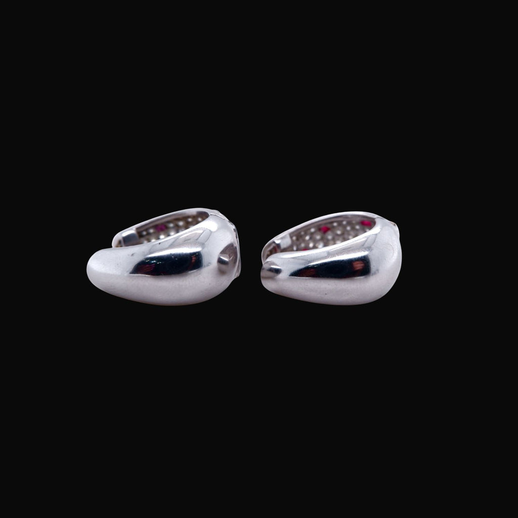 Diamond and Ruby Earrings