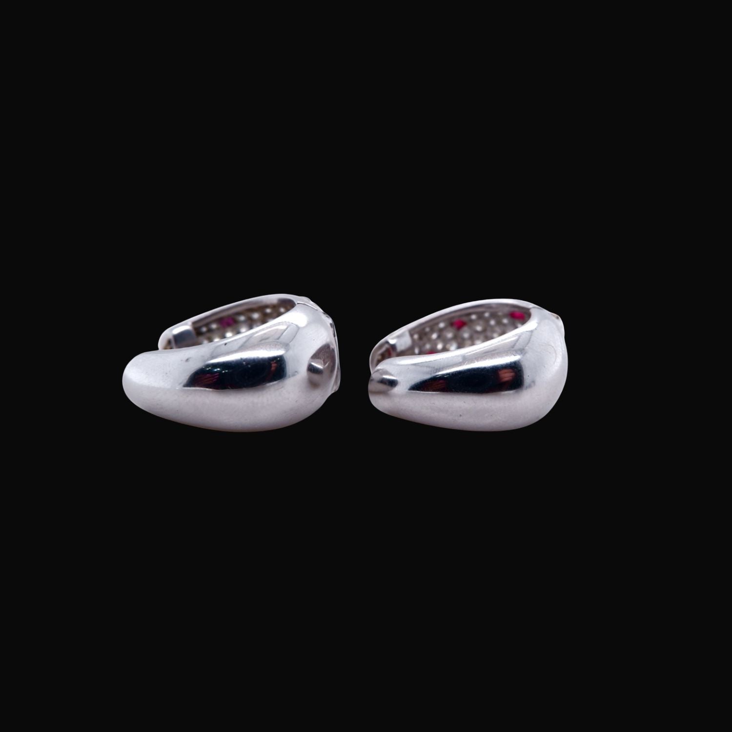 Diamond and Ruby Earrings