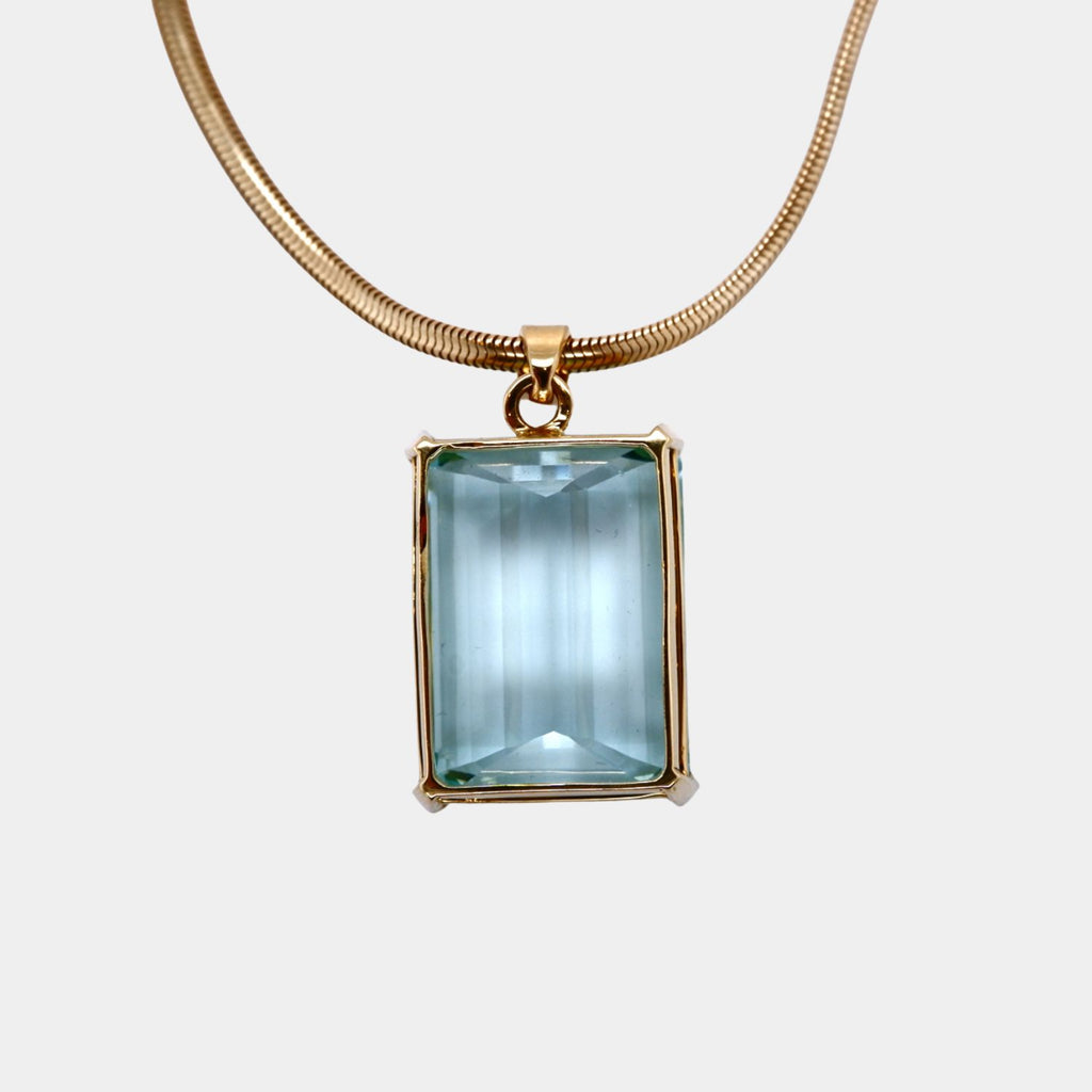 Large Aquamarine Pendant