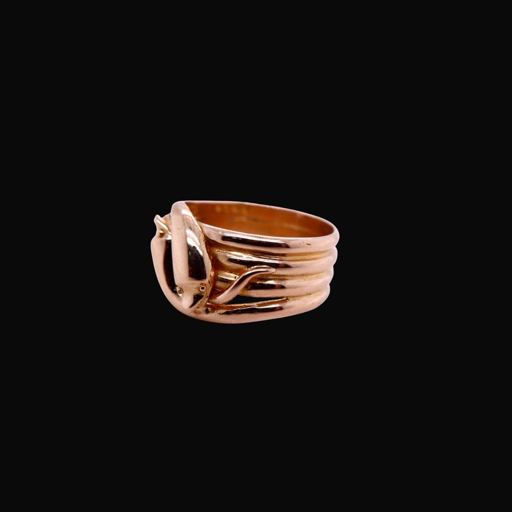Antique 18ct Gold Double Snake Ring