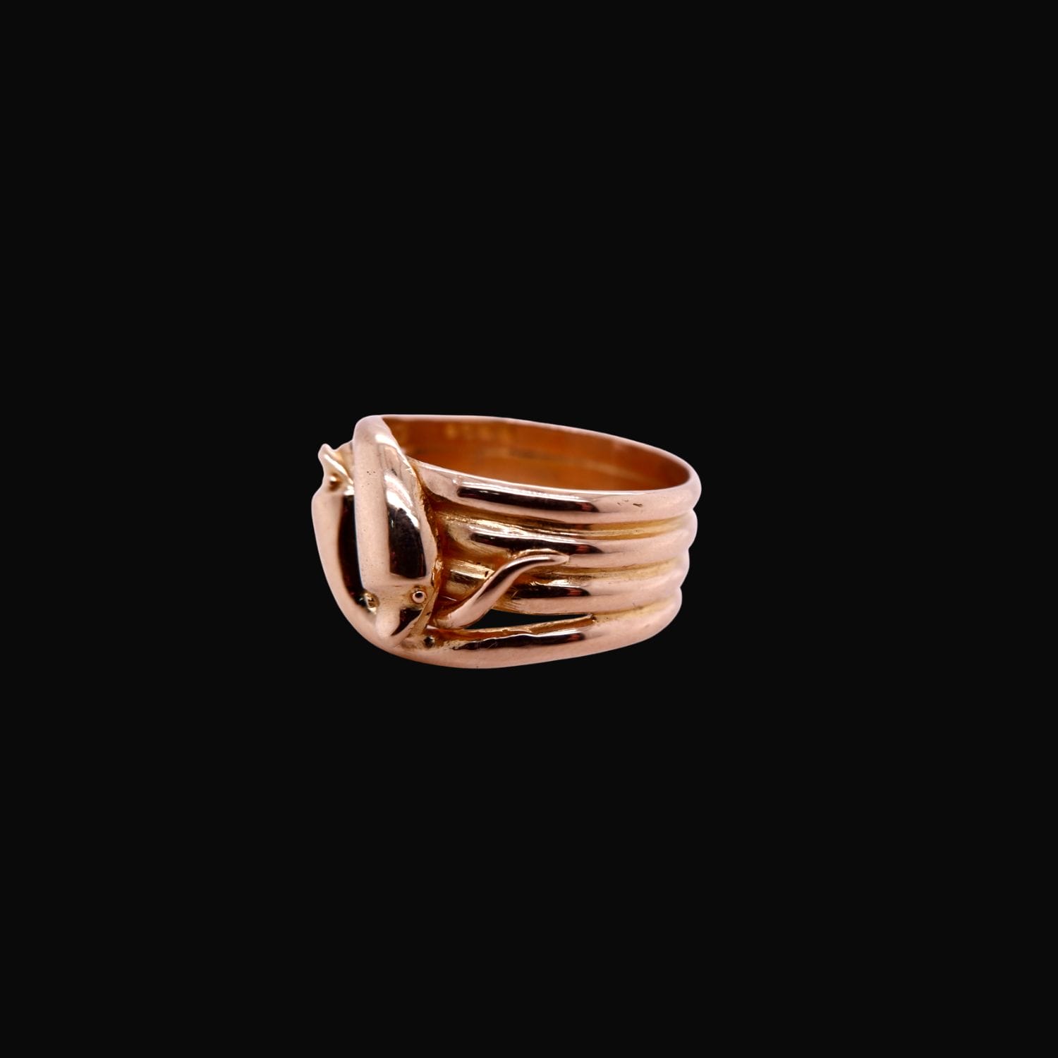 Antique 18ct Gold Double Snake Ring