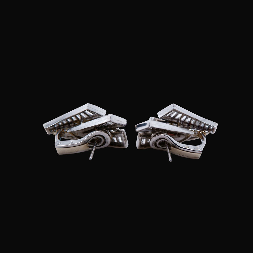 Baguette Diamond 'Angel Wing' Studs