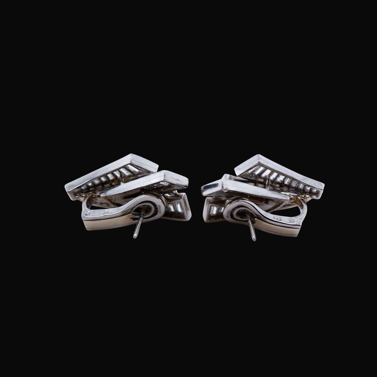 Baguette Diamond 'Angel Wing' Studs