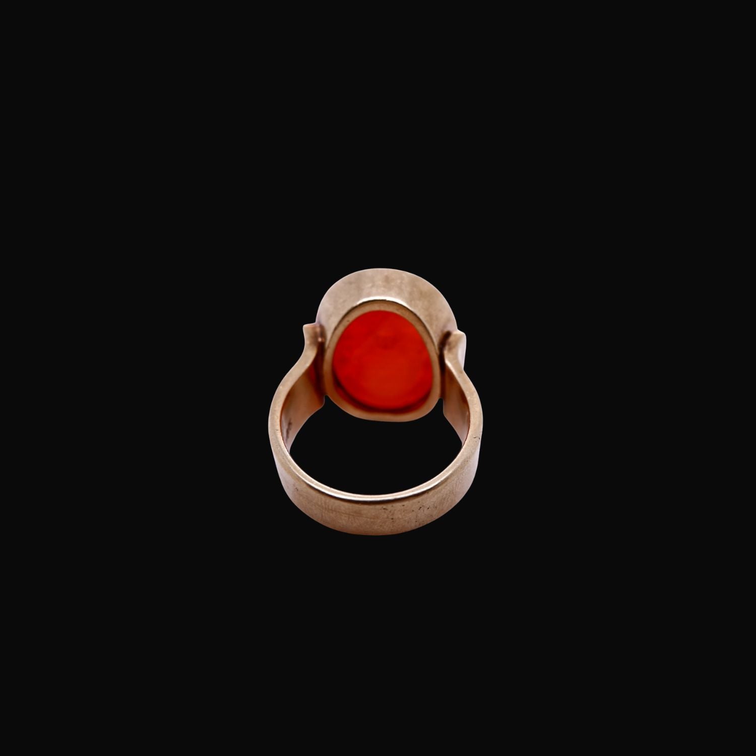 Antique Victorian Carnelian Coat of Arms Signet Ring