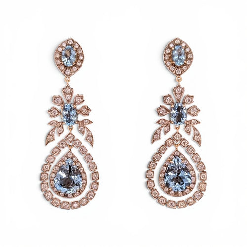 Antique Belle Epoque Chandelier Earrings