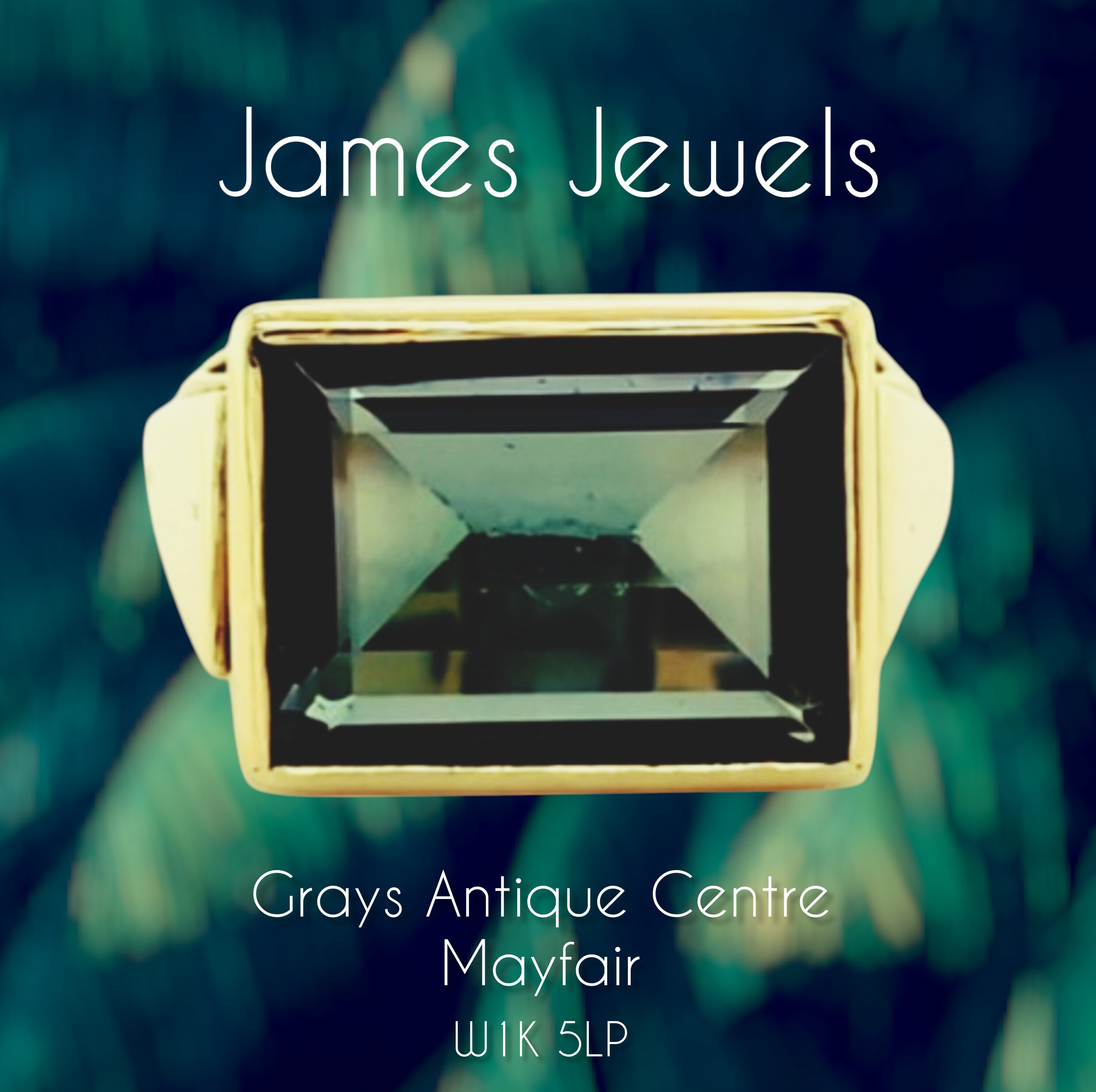 Vintage Tourmaline (Indicolite) and 14ct Yellow Gold Ring