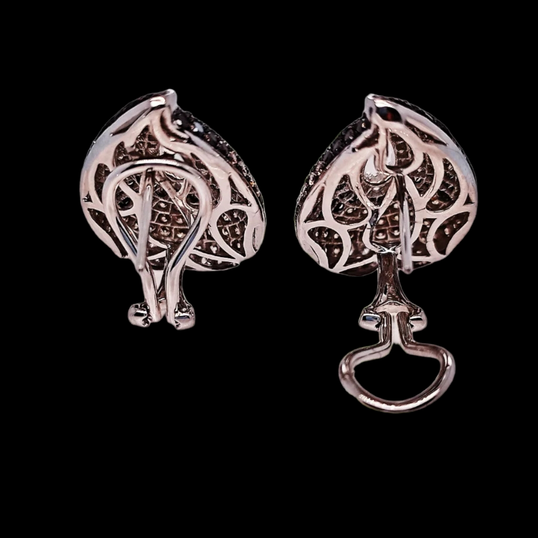Multi Coloured Diamond Earrings.