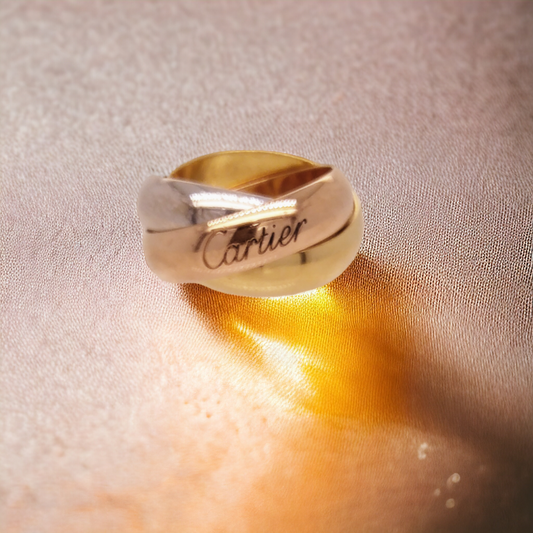 Vintage Classic Cartier 18ct Trinity Ring.