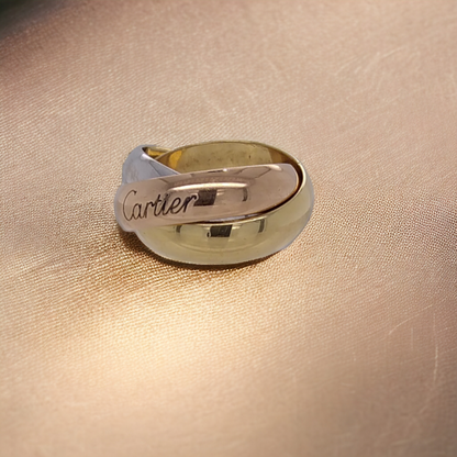Vintage Classic Cartier 18ct Trinity Ring.