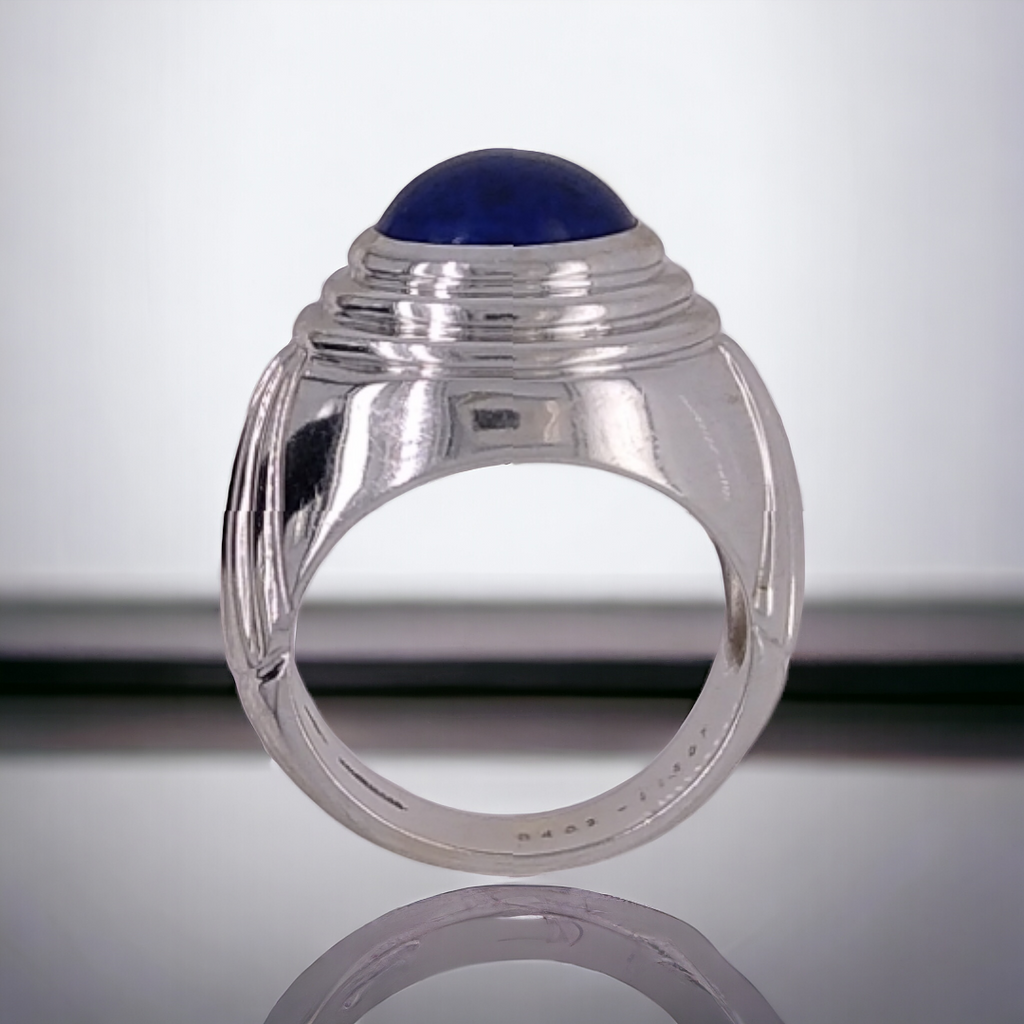 Vintage  1980s/1990s Boucheron Jaipur Lapis Lazuli Ring in 18ct Yellow Gold