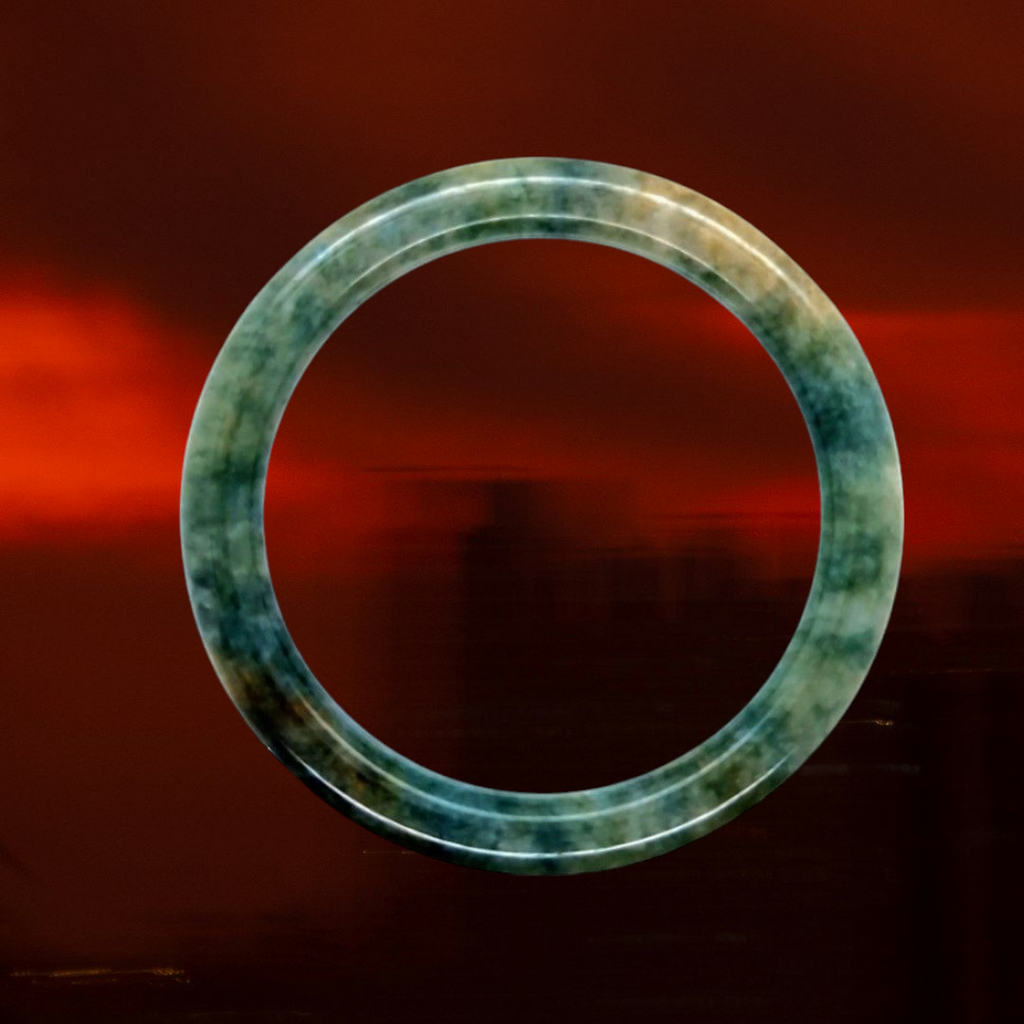 Vintage Natural Jade Bangles