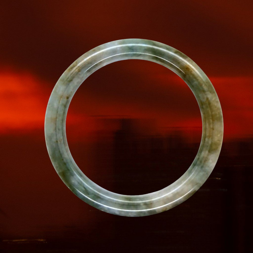 Vintage Natural Jade Bangles